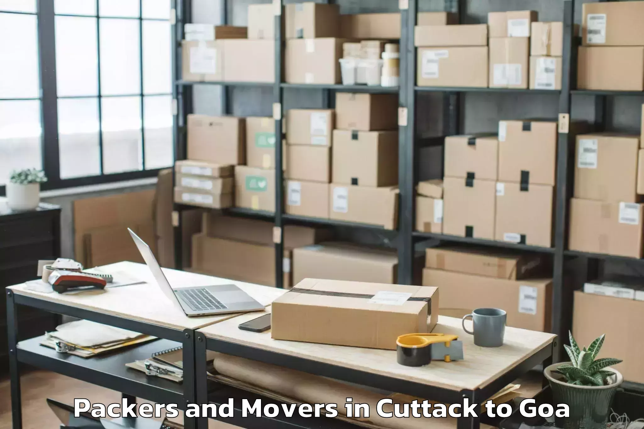 Cuttack to Benaulim Packers And Movers